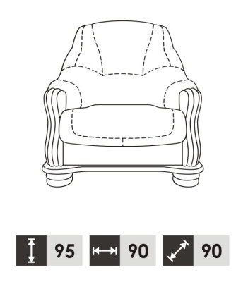 Bankstel Leren bank Mannen club bank Bank Bekleding Stoel 3+1+1 Compleet