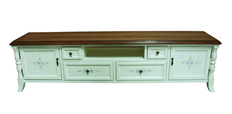 rtv dressoir in landelijke stijl, klassieke dressoirs tv-meubel, laag dressoir plank nieuw