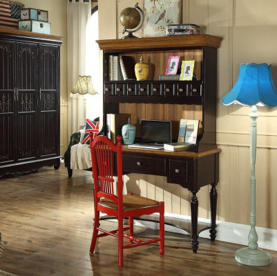 Kantoorinrichting Bureau Computermeubels Kantoor Houten meubilair Tafels Stoel 2-delig.