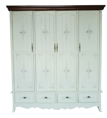 Rurale kledingkast Kast Plank Kasten 198cm Garderobe Massief houten meubelen