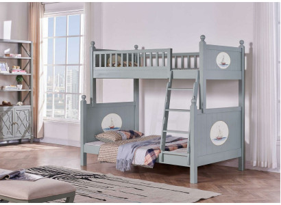 Luxe stapelbed kinderbedden hoogslapers hoog bed verdieping klassiek meubilair nieuw