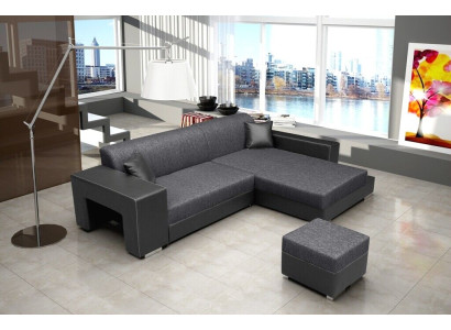 Slaapbank Hoekbank Bankbed-functie Bekleed hoekstel Slaapfunctie Nieuw