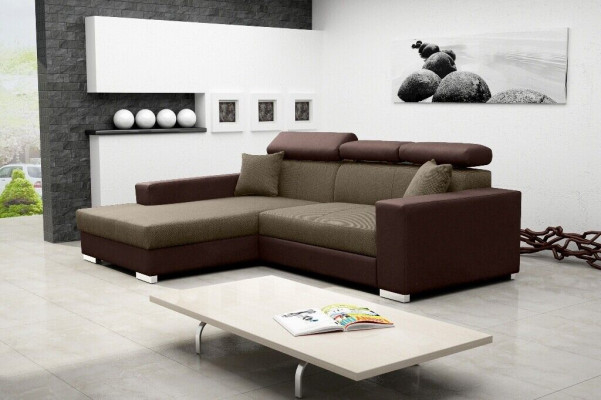 Slaapbank hoekbank bankbed-functie bekleding hoekbank bankstellen slaapfunctie