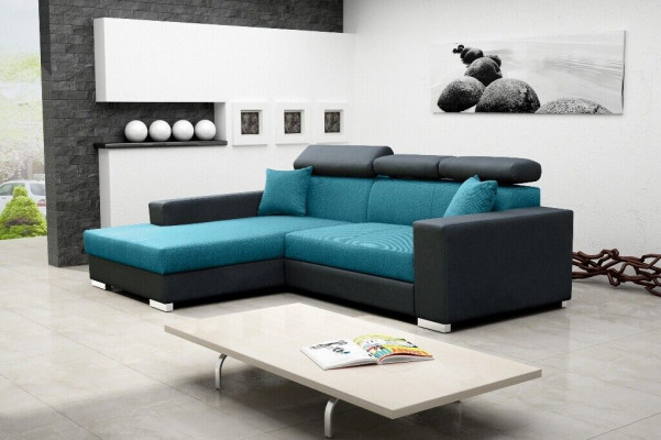 Slaapbank hoekbank bankbed-functie bekleding hoekbank bankstellen slaapfunctie
