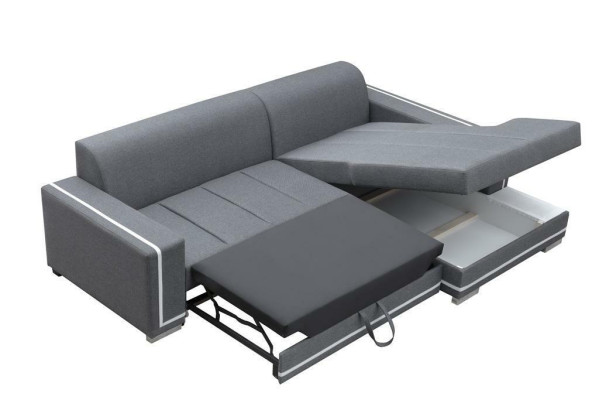 Hoekbank met slaapfunctie bedfunctie kastbank bankbank woonlandschap bed
