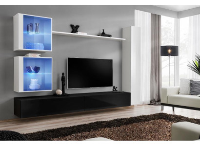 Woonkamer set Wit wandkast Compleet tv-meubel wandrek Woonkamer meubels