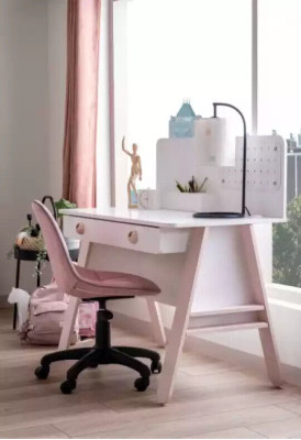 Functiebed Compleet bed Kindermeubelen Kinderkamer Roze 6-delig Hout