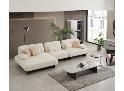 Woonkamer textiel bank Luxe L-vormige bank Hoekbank Designer meubels   Woonkamer stoffen bank Luxe L-vormige bank Hoekbank Design meubels
