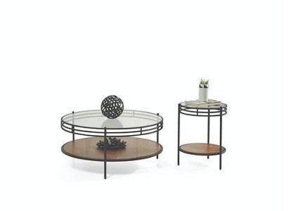 Modern salontafel set ontwerper ronde tafel glazen tafel koffietafel 2 delig.
