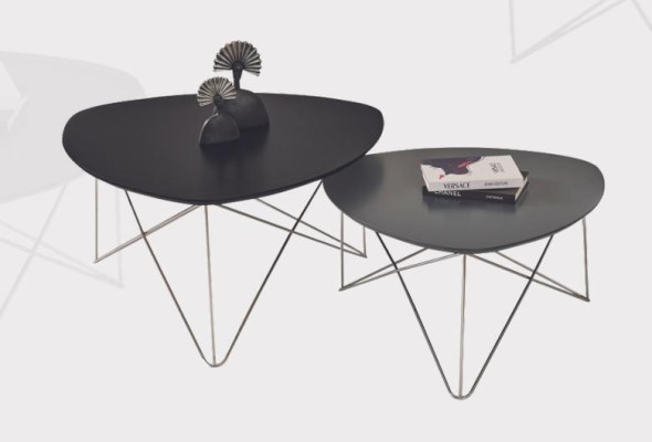 Salontafel Zwart Woonkamertafel Luxe Salontafels 2х Bijzettafel Tafel nieuw