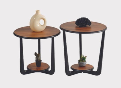 Zet 2x salontafel bijzettafel ontwerper bijzettafel woonkamertafels