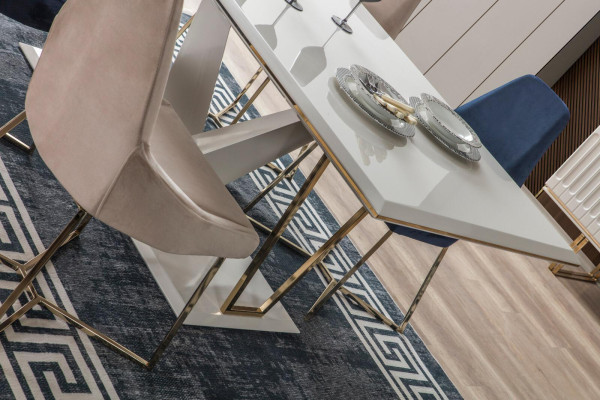 Garnituur eetkamerset eetkamer eettafel dressoir eetstoel eetkamerset eethoek 6-delig