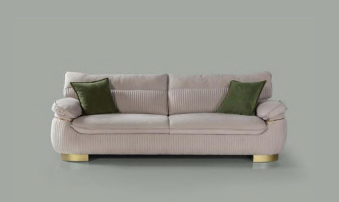 Sofaset 3+3+1 zits bank grijs bank stoffering set stof meubels