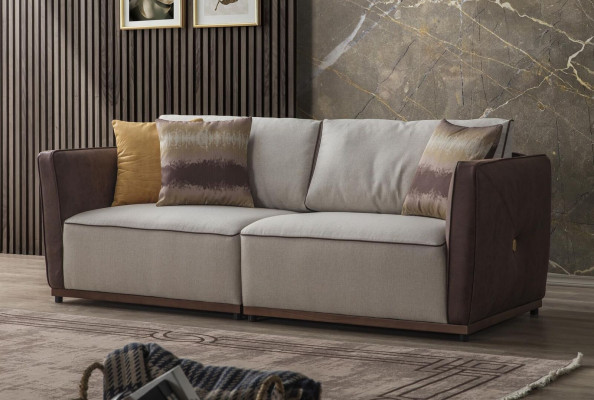 Tweezitsbank Luxe 2-zitsbanken Zitting Woonkamer Modern Polyester Stof Nieuw