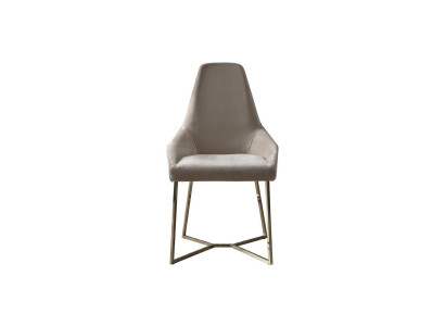 Luxe Beige Eetkamerstoel met Armleuning Stoel Stoelen Modern Design Meubels
