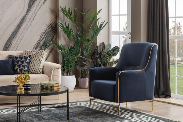 Fauteuil éénzitter 1 zitclubsessel stof Moderne stoel woonkamer meubels Textiel