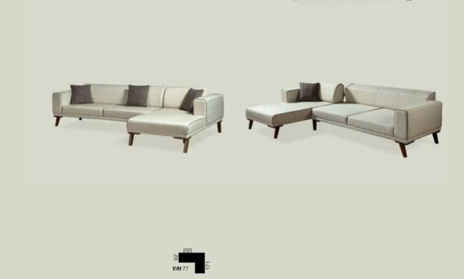 Eckbank L-vorm bankstellen bank hoek bank gestoffeerd textiel wit