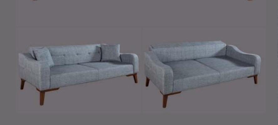 Sofaset 3+3+1 zitplaatsen Compleet set bank fauteuil Textiel 3-delig