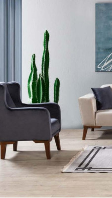 Sofaset 3+3+1 zitsbank bankstel textiel stoel woonkamer