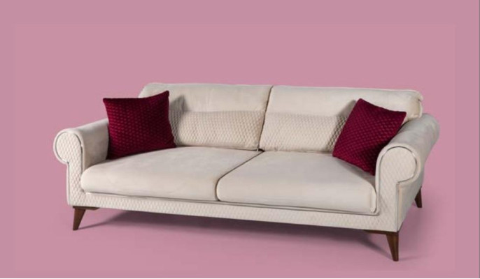 Garnituur Set Bankstel 3+3+1 Zit Banken Fauteuil Stof 3-delig Bankstellen