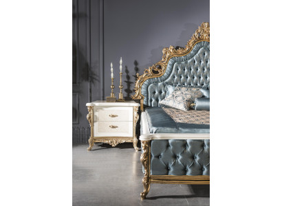 Nachtkastje Beige Elegant Modern Meubilair Mooi Nachtkastjes Luxe Slaapkamer Nieuw