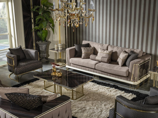 Bijzettafel bruin salontafel tafel woonkamer meubels bruin metaal tafels direct