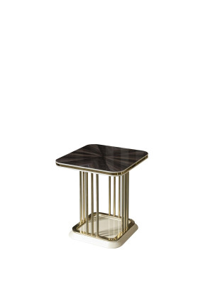 Bijzettafel bruin salontafel tafel woonkamer meubels bruin metaal tafels direct
