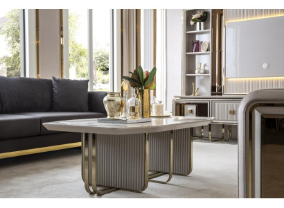 Salontafel Wit Metaal Luxe Design Salontafel Meubels Woonkamer Elegant Nieuw