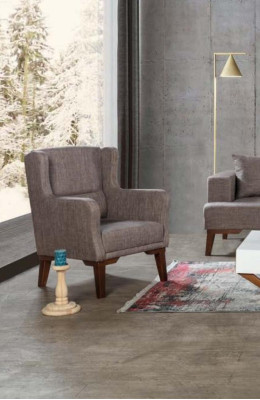 Fauteuil Luxe Gestoffeerde Meubels Woonkamer Fauteuil Textiel Nieuwe Kleur Bruin