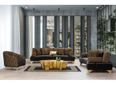 Sofagarnituur Garnituur Banken Bank Fauteuil Driepersoonsbank 3+3+1 Zits Stof Groep Nieuw