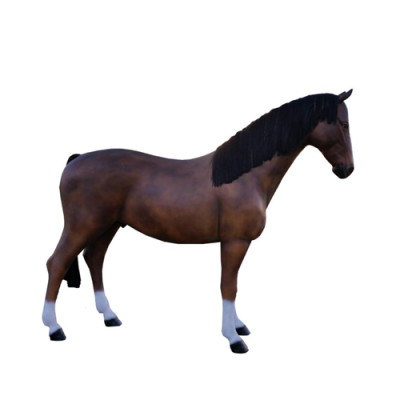 Paard levensgrote figuur decoratie standbeelden sculptuur tuindecoratie figuren 250 cm