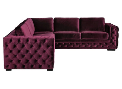 Burgerlijke hoekbank Chesterfield fluwelen stoffen meubels Nieuw Moderne woonkamer designbank
