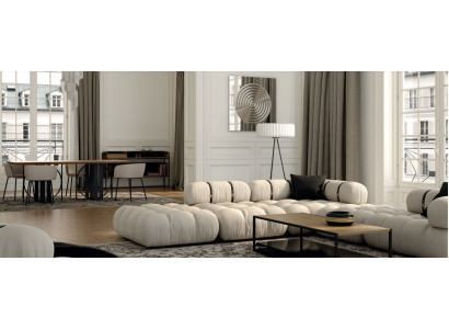 Hoekbank L-vorm Bank Wit Banken Modern Woonkamer Textiel Bekleding Design Hoek Nieuw