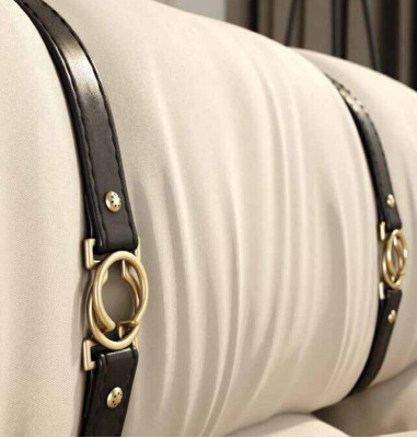 Hoekbank L-vorm Bank Wit Banken Modern Woonkamer Textiel Bekleding Design Hoek Nieuw