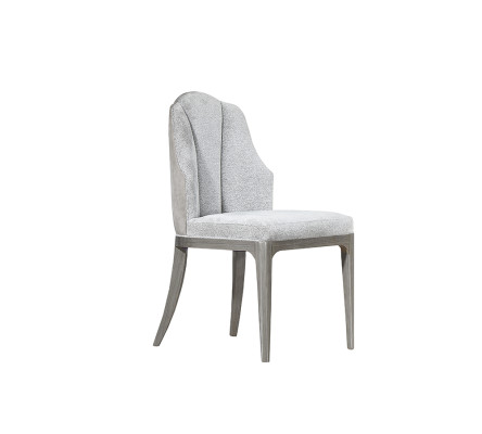 Elegante Art Nouveau stoelenset Moderne witte ensemble voor 8 personen.