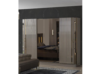 Kledingkast Houten kast Kast Slaapkamer Luxe Kasten Bruin