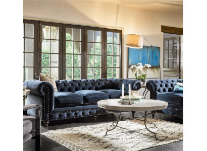 Chesterfield bankbank bekleding bank bekleding stof leer