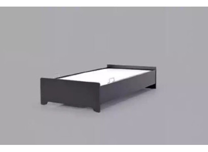 Designerbedden Kinderbed zwart modern tienerbed 100x200cm