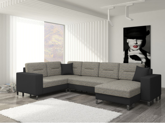 Ontwerp hoekslaapbank slaapbank bedfunctie bank leer bekleding textiel banken nieuw 3260