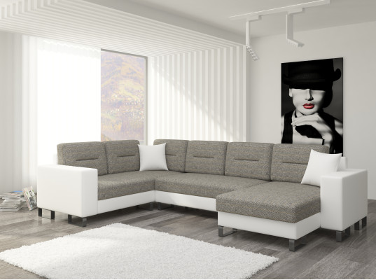 Ontwerp hoekslaapbank slaapbank bedfunctie bank leer bekleding textiel banken nieuw 3260