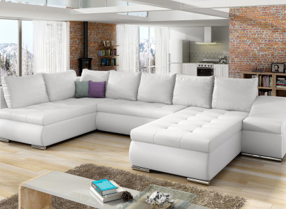 XXL grote woonlandschap bankstel bekleding hoekbank sofa banken banken textiel garnituur