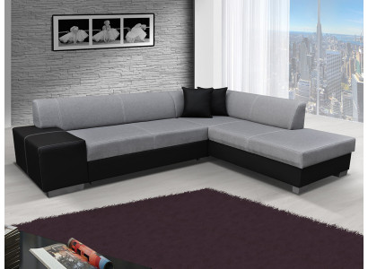Ontwerp hoekbank slaapbank bedfunctie bank leer textiel bekleding sofa's nieuw 8984