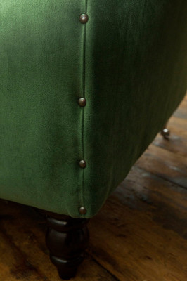 Chesterfield Bank 2-zits gestoffeerde zitting textiel stof lederen banken sofa's sofa