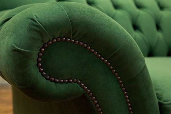 Chesterfield Design Sofa Fauteuil Bank Bekleding Luxe Textiel Banken 1-Zits #102