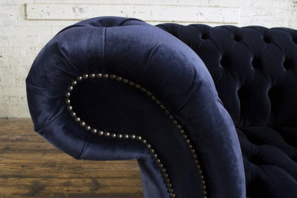 Chesterfield Design Bank Fauteuil Sofa Bekleding Luxe Klassieke Textiel Banken