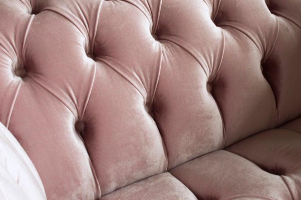 Chesterfield Design Sofa Fauteuil Bankstel Bekleding Luxe Textiel Banken 1-Zits #133
