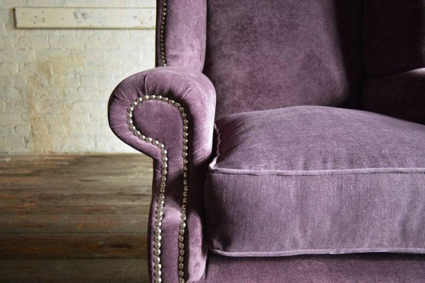 Chesterfield oorfauteuil, fauteuil, 1-zitsbank, sofa, bekleding, banken, leder, textiel, bankstel.