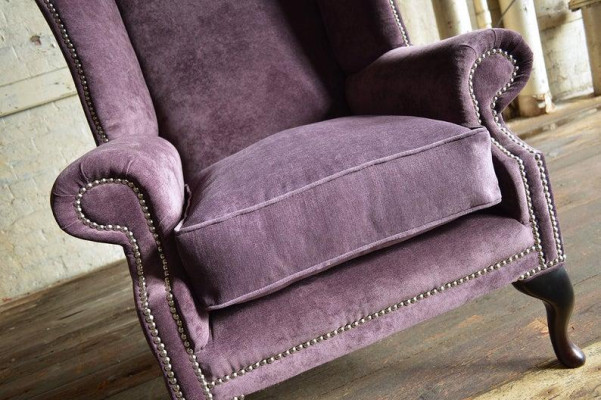 Chesterfield oorfauteuil, fauteuil, 1-zitsbank, sofa, bekleding, banken, leder, textiel, bankstel.