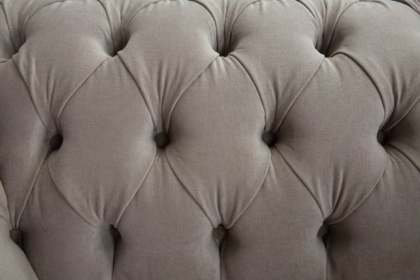 Chesterfield Grote Textil Design Woonkamer Bank Sofa Bekleding 1 Zit Leer #146