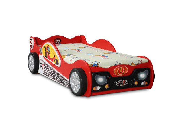 Kinderkamer bedden eenpersoonsbedden auto designer rood bed stijlvolle meubels